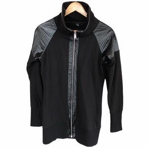 ✨Twik Long Black Zip Lightweight Jacket